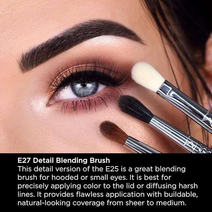 Sigma Beauty Professional E27 Detail Eyeshadow Blending Brush – Eyeshadow Application and Blending Brush - Apply Pigment and Blend Harsh Lines for a Well Blended Effect (1 Brush)-VivaGrace Women