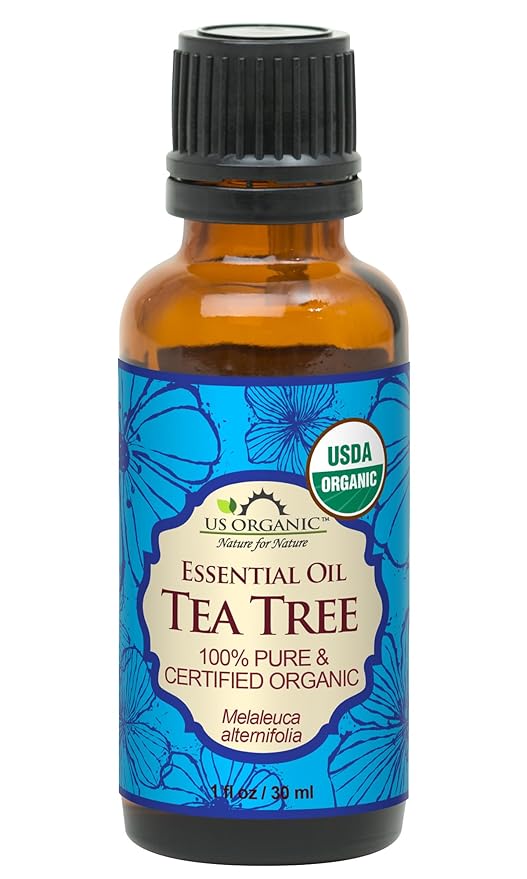 US Organic 100% Pure Tea Tree Essential Oil, Steam Distilled, USDA Certified Organic, for Hair, Skin, Scalp, Foot, Toenails, and More. Sourced from South Africa, Undiluted, Non-GMO (30 ml)-VivaGrace Women