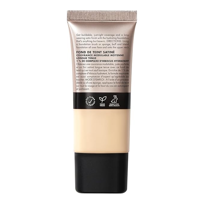 e.l.f. Soft Glam Foundation, Medium Coverage, Long-Lasting & Buildable Foundation For A Smooth, Satin Finish, Vegan & Cruelty-Free, 12 Fair Warm-VivaGrace Women