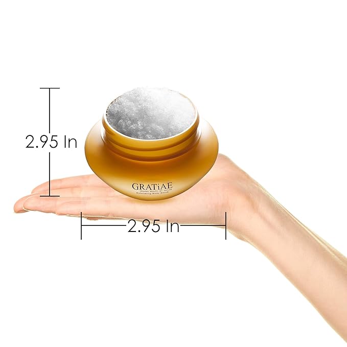 Gratiae Organics Exfoliating Body Scrub, Passion Fruit and Lime for All Skin Types 8.5 Fl oz-VivaGrace Women