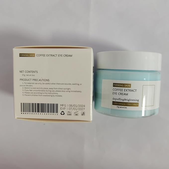 Phix Caffeine Eye Cream, Caffeine Eye Cream For Dark Circles And Puffiness, Caffeine Anti-Wrinkle Stay-Up Late Eye Cream For Bags Puffiness Dark Circles (2Pcs)-VivaGrace Women