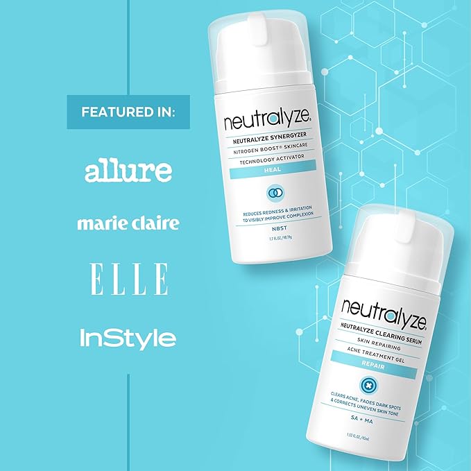 Moderate To Severe Acne Treatment Kit 2.0 (Clearing Serum & Synergyzer)-VivaGrace Women