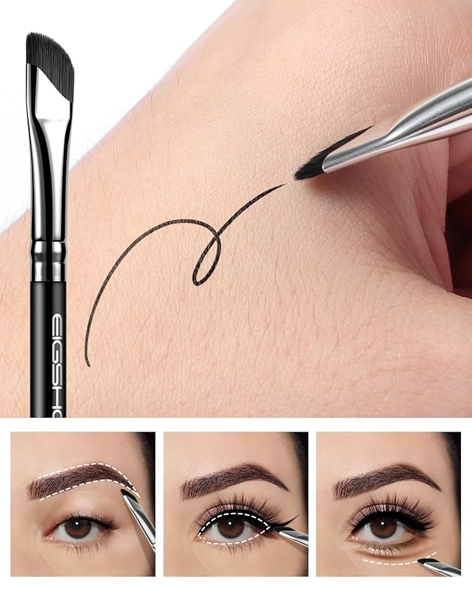 EIGSHOW Dual-Ended Precision Eyebrow Brush and Comb for Eyeliner Lining, Sculpting Brows, Professional Eye Makeup Tools (D109)-VivaGrace Women