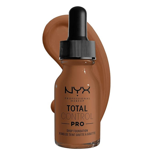 NYX PROFESSIONAL MAKEUP Total Control Pro Drop Foundation, Skin-True Buildable Coverage - Cappuccino-VivaGrace Women