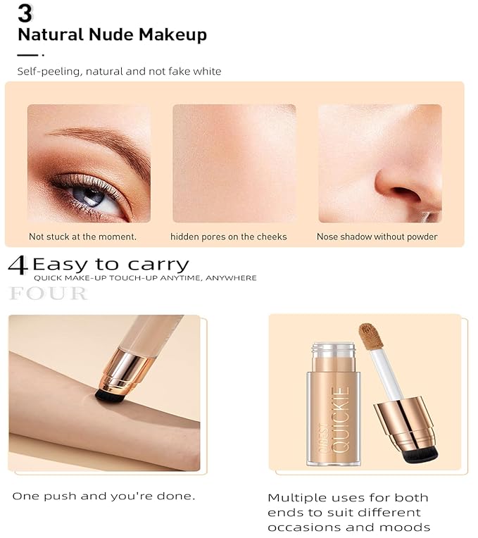 Stay Matte Liquid Foundation Concealer, Silky, Mist, Moisturizing, Long-Wear Liquid Makeup, Sheer To Full Coverage for A Hydrated, Natural Nude Looking Glow & Luminous, Dewy Finish On All Skin Types (#02)-VivaGrace Women