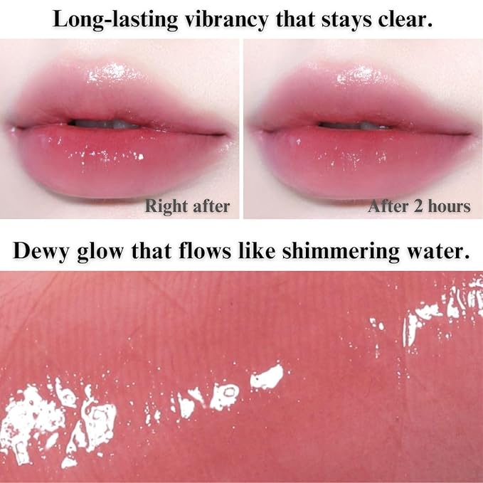 BBIA Glow Lip Tint – Lip Plumping, Volumizing Glossy & Glowy Lip Stain Naturally Moisturizing Comfortable Texture Lightweight Long-Lasting Vivid Color Non-Sticky Non-Dry Korean (15 SPRING, Pack of 1)