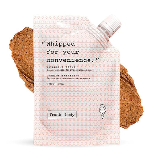 frank body Express-O Coffee Scrub | Natural, Vegan, Cruelty Free Exfoliating Body Scrub Smooths, Exfoliates, and Fades Scars & Marks with Shea Butter, Grapeseed Oil, and White Clay | 5.07 oz / 15 g-VivaGrace Women