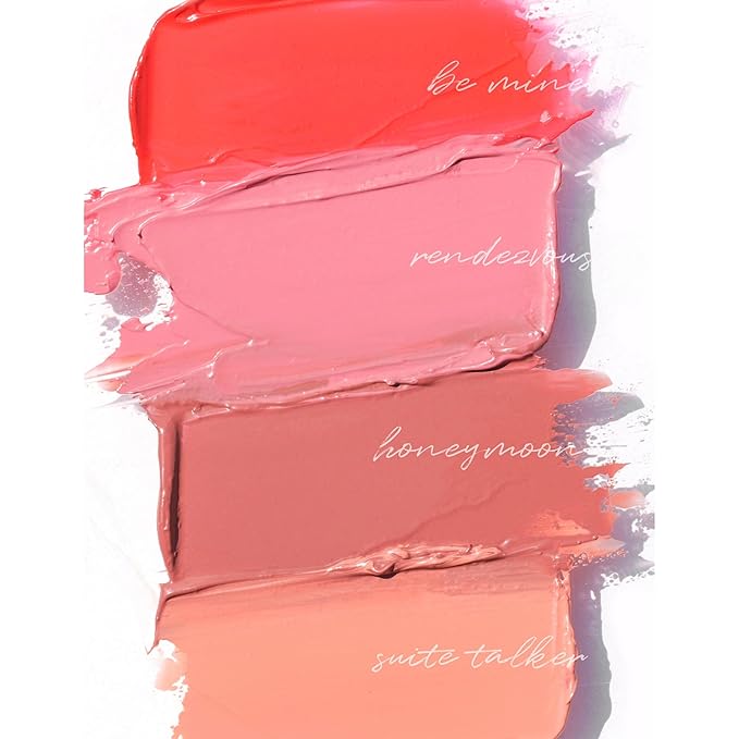 Wander Beauty Double Date Lip & Cheek - Suite Talker/Swipe - 4-in-1 Cream Blush & Lip Tint - Blush, Lip Moisturizer, Lip Balm & Eye Gloss- Multitasking Eye, Cheek & Lip Makeup With Green Tea - 0.07 oz-VivaGrace Women