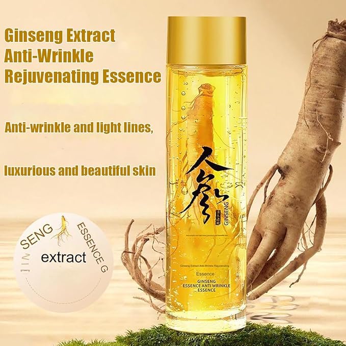 Ginseng Extract Liquid, Ginseng Extract Anti-Wrinkle Original Serum Oil, Korean Red Ginseng Essence for Anti Aging, Moisturizer, Fighting Collagen Loss, Reduces Wrinkles, Improves Sagging (2)-VivaGrace Women