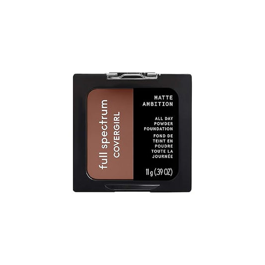 COVERGIRL Matte Ambition, All Day Powder Foundation, Deep Cool 1, 0.39 Ounce, 11g-VivaGrace Women