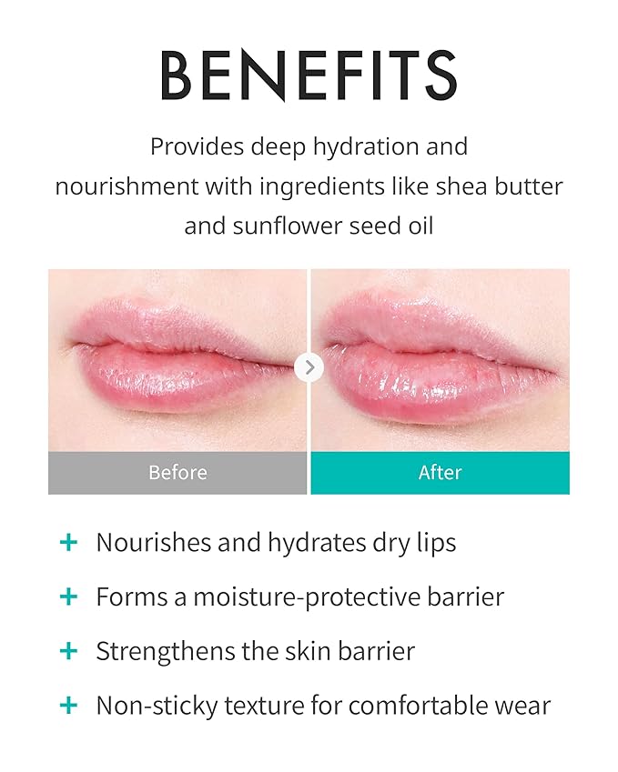 REJURAN® Calming Lip Balm, c-PDRN® – Deep Moisturizing & Soothing Care for Dry, Chapped Lips with Shea Butter & Jojoba Ester, Non-Sticky Formula & Fragrance-Free, Korean Skincare (3.7g)-VivaGrace Women