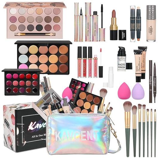 Makeup Sets for Teens Makeup Kit for Women Full Kit Makeup set Makeup Kit Eyeshadow Palette Foundation Mascara Contour Lipgloss Makeup Teenager Gift-VivaGrace Women
