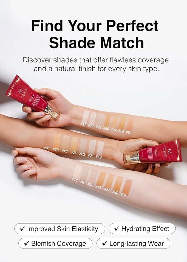MISSHA M Perfect BB Cream No 31.Golden beige for medium/deep with neutral skin tone SPF 42 PA +++ 1.69 Fl Oz - Tinted Moisturizer for face with SPF-VivaGrace Women
