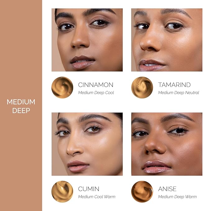 OFIR Skin Satin Medium Coverage Foundation | Vegan | Blue Light Protection | Non-Creasing | 1 FL OZ | (Cumin - Medium Cool Warm)-VivaGrace Women