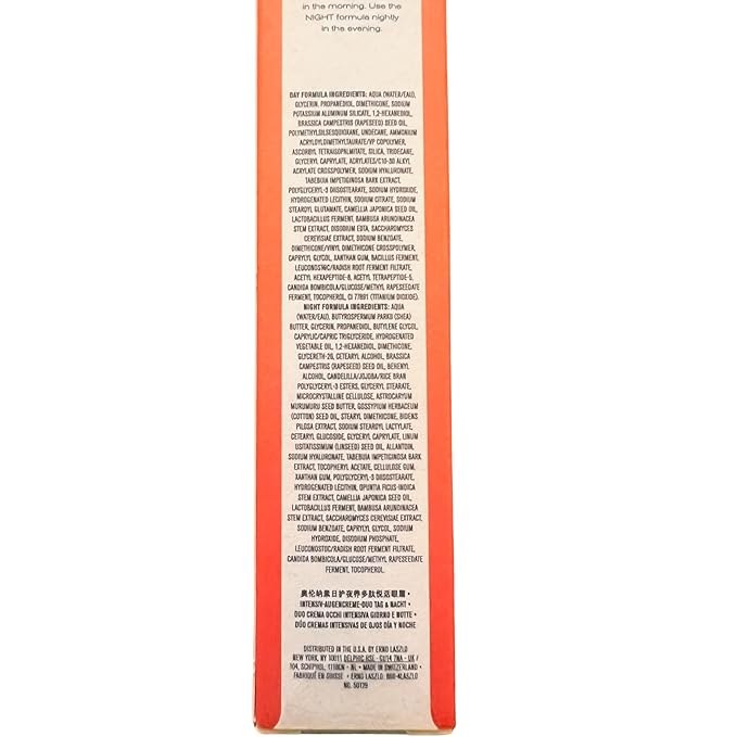 Erno Laszlo Day & Night Anti-Wrinkle Intensive Eye Cream, Mature Skincare, Anti-Aging Eye Cream Helps with Dark Circles, Fine Lines, Crow’s Feet, 2 x 0.27 Fl. Oz.-VivaGrace Women