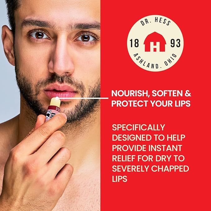 Original Udder Stick SPF Lip Balm, Soothing Moisturizer Sun Screen Balm for Dry Lips with Jojoba, Beeswax & Shea Butter, Total Lip Care, Hydration & Repair, Cherry Flavor, 4 Pack-VivaGrace Women