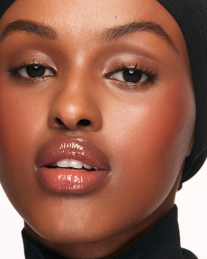 MAKE Beauty Serum Balm Hydrating Lip Oil. Vegan moisturizing lip gloss with plumping effect. Lip treatment cream for soft, smooth, shiny lips - Shade, Sun Flare-VivaGrace Women