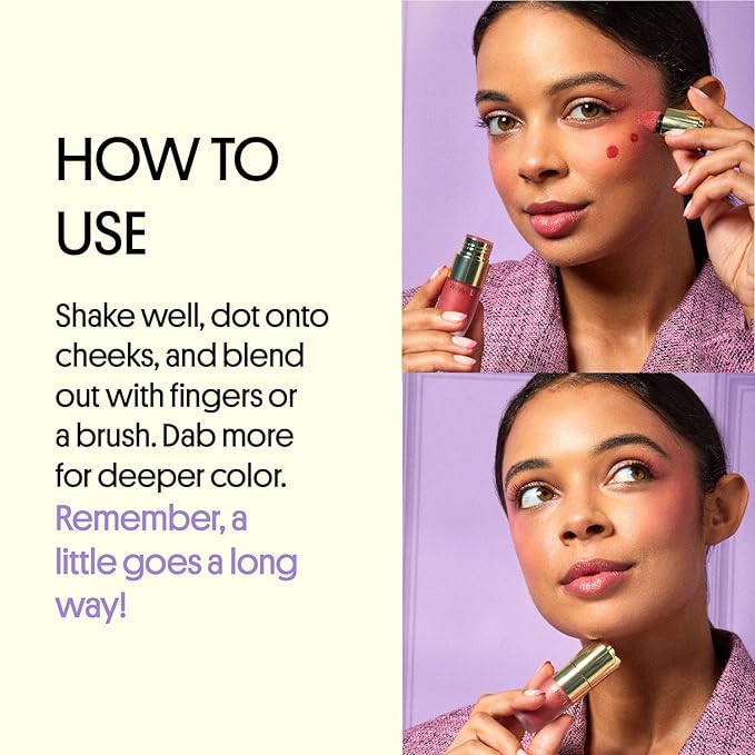 Winky Lux Cheeky Rose Liquid Blush, Gel Cream Blush Wand, Blendable & Buildable Pigment, Long Lasting Weightless Velvet Finish, Deep Coral Blush, Darling-VivaGrace Women