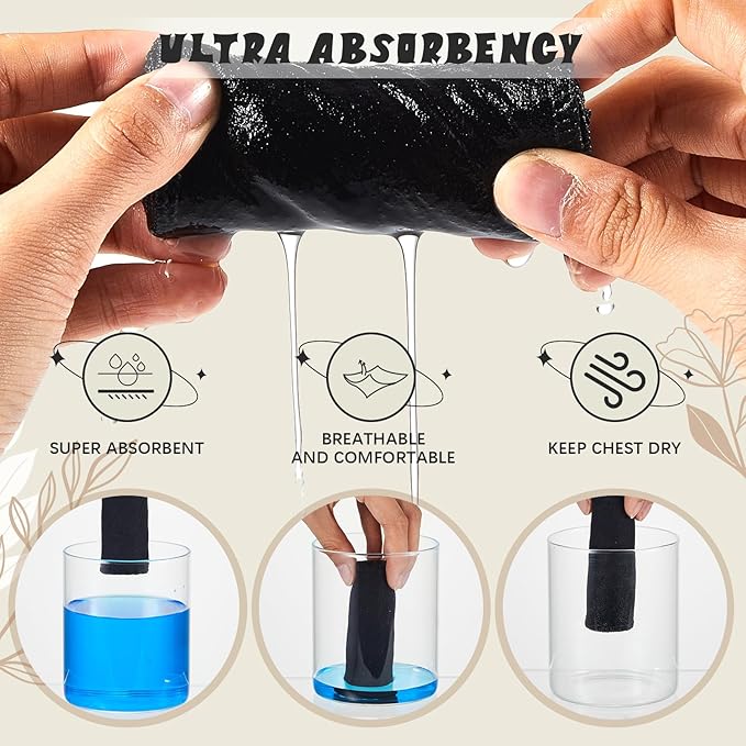 Toulite 6 Pcs Cotton Bra Liners Rectangle Under Bra Pads 3 Layer Bra Sweat Liners for Women Sweating Supplies-VivaGrace Women