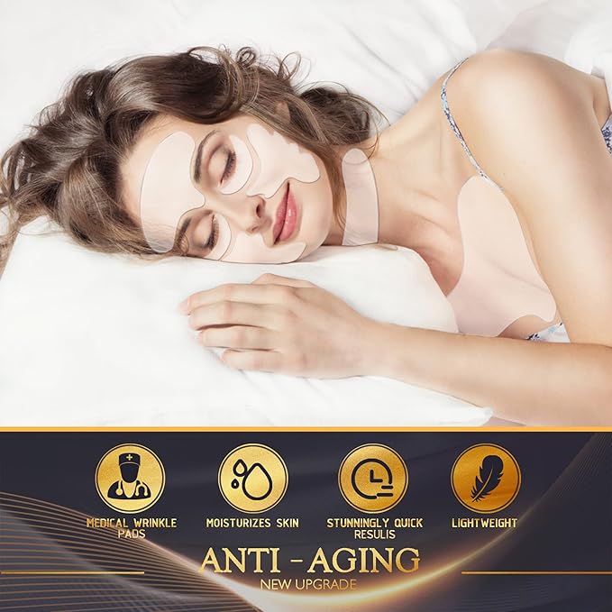 Neck Wrinkle Patches – Reusable Silicone Patches for Chest, Forehead, Under Eye, Neck, Nasolabial Folds – Anti Wrinkle Pads for Firming, Smoothing Fine Lines, Anti-Aging Skincare, 11 Pcs-VivaGrace Women