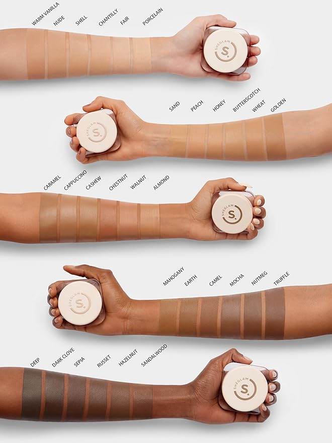 SHEGLAM Hydrating Cream Full Coverage Foundation Balm Long Lasting Concealer Face Foundation for Dry Skin - Earth-VivaGrace Women