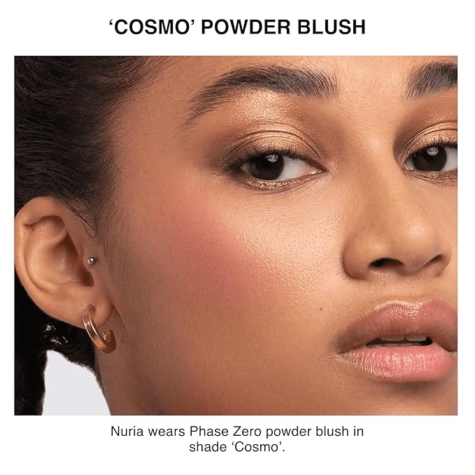Makeup Powder Blusher - "Cosmo" - 4g / 0.141 oz - Full Coverage, Natural Blush - Soft, Buildable Pink, Coral, Peach & Golden Hues - Matte & Shimmering Shades Gives Cheeks a Radiant Glow-VivaGrace Women