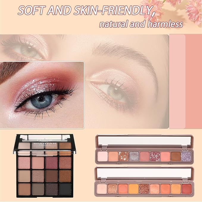 All in One Makeup Kit for Women Eyeshadow Eyeliner lipgloss, Lipstick Makeup brushes Mascara Eyebrow pencil Concealer Face Powder Primer Make Up Gift Set for Women, Teens-VivaGrace Women