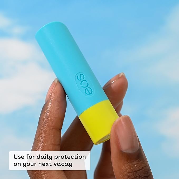 eos Natural SPF 15 Lip Balm- Pineapple Coconut, Daily Protection, Water Resistant, 0.14 oz-VivaGrace Women