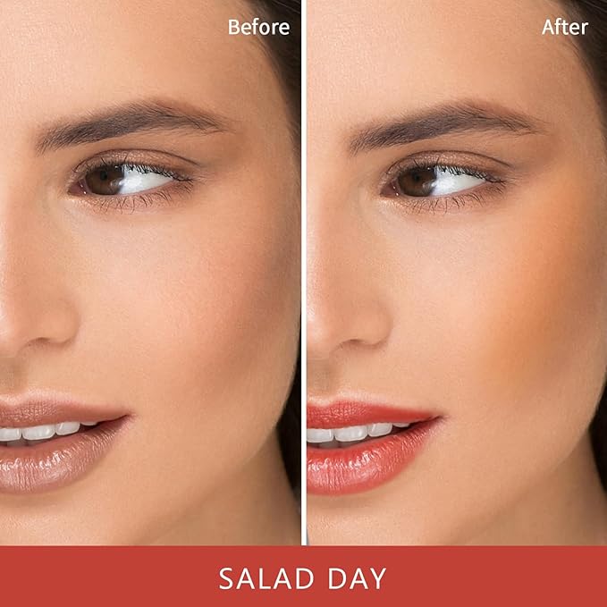 Blush Stick, Cream Blush for Cheeks and Lip Tint, Dewy Finish, Buildable & Blendable Color, Lightweight & Long-Lasting Formula | Coral,0.53fl.Oz-VivaGrace Women