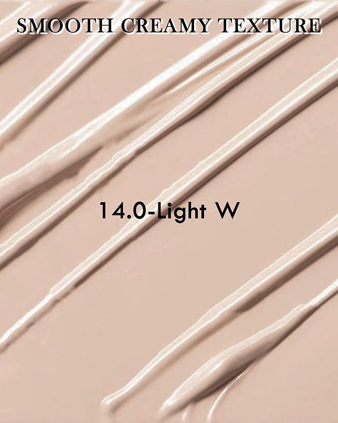 2 PCS Under Eye Concealer Full Coverage, Waterproof Color Correcting Concealer All Day Coverage Dark Circles, Puffiness, Redness, Lightweight Cream Foundation Brightener, Natural Matte Finish, light W-VivaGrace Women