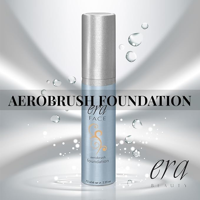 ERA Face spray makeup (R6 Ginger, 2.25 oz) - airbrush foundation, everyday, buildable, professional spray on cosmetics by Era Beauty-VivaGrace Women