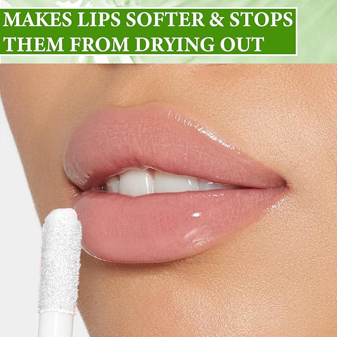 Lip Plumper Set,Lip Plumper Oil Gloss Moisturizing Lip Plumper Lip Care Serum,Hydrating Plump Gloss Reduce Fine Lines,Lip Plumper for Day & Night Use Set C（3Pcs）-VivaGrace Women
