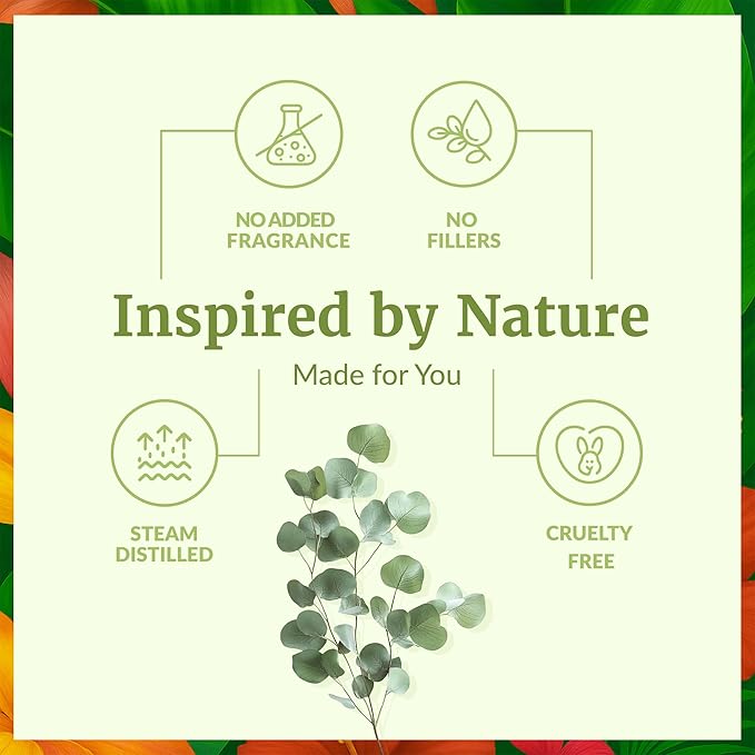 SVA Eucalyptus Essential Oil Organic – 4 Fl Oz – 100% Natural Organic Eucalyptus Oil - for Diffuser, Hair, Face, Skin Care, Aromatherapy, Scalp and Body Massage, Soap and Candle Making - with Dropper-VivaGrace Women