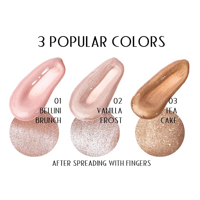 YOUNG VISION Soft Natural Glow Liquid Highlighter, Glow Liquid Illuminator Makeup,Weightless, Long-Wearing, Smudge Proof, Natural-Looking, Dewy Finish,-VivaGrace Women