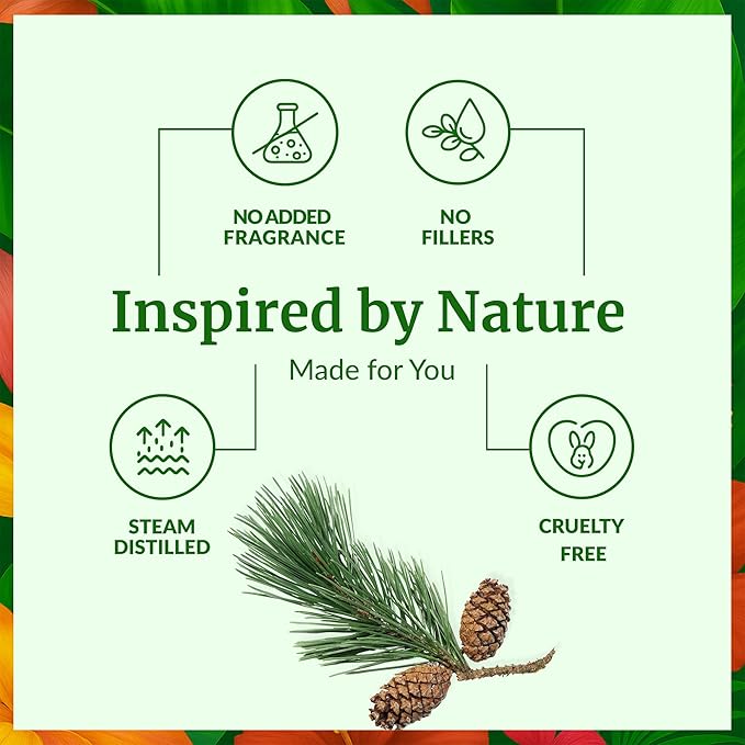 SVA Pine Needle Essential Oil – 4 Fl Oz – 100% Natural Pine Needle Oil - for Diffuser, Hair Care, Face, Skin Care, Aromatherapy, Scalp and Body Massage, Soap and Candle Making – with Dropper-VivaGrace Women