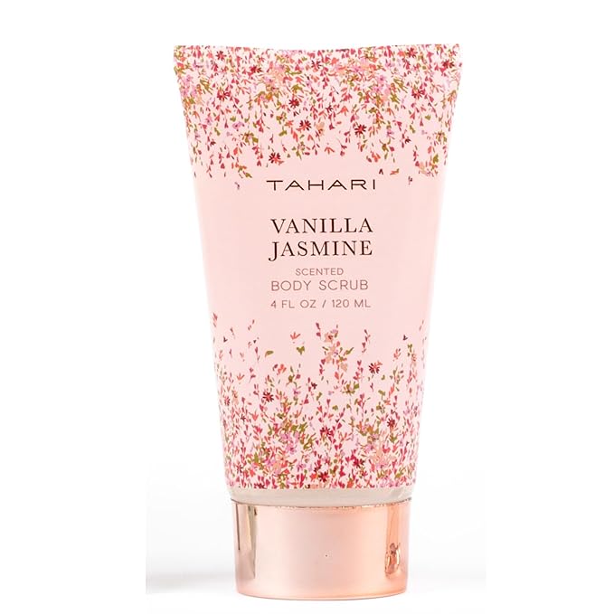 Tahari Spa Gift Set for Women, Vanilla Jasmine Spa Set, Bath Kit for Women Gift Set Includes Body Lotion, Body Wash, Body Scrub, Lotion Gift Set for Women, Birthday Gifts For Women - (Floral)-VivaGrace Women