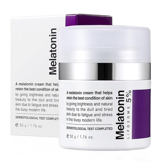Time Return Melatonin Cream | Face Hydrating Cream & Face Moisturizer for Dry Skin | Relaxing Face Cream for Women & Men | Melatonin Face Cream for Resilient Skin, 1.76 oz-VivaGrace Women