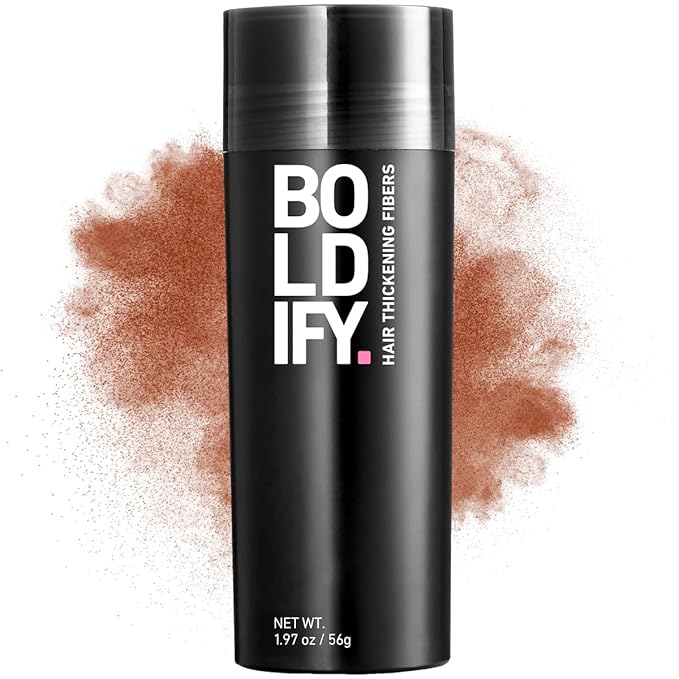 BOLDIFY Hair Fibers (56g) - Fill In Thinning and Fine Hair for an Instantly Fuller, Thicker Look - 14 Shades for Women & Men - Auburn-VivaGrace Women
