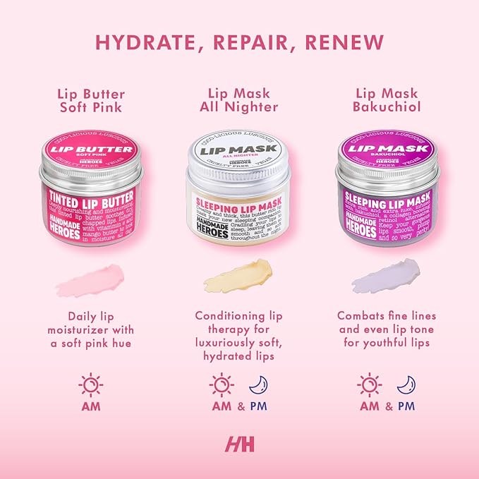 100% Natural Tinted Lip Butter Sleeping Lip Mask Clean Petroleum Free Lip Moisturizer and Conditioner for Dry Lips Intensive Lip Balm and Lip Therapy Skin Care with Mango butter (Light Pink)-VivaGrace Women