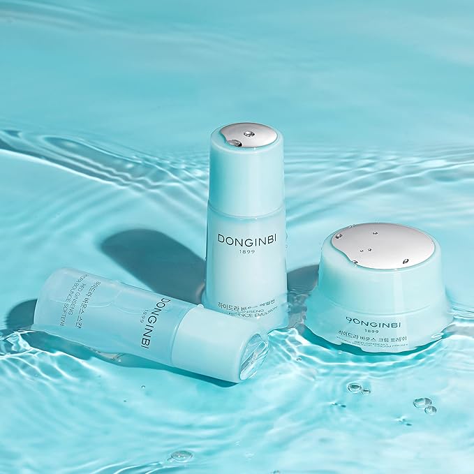 DONGINBI Red Ginseng Hydra Bounce Cream Fresh Travel Kit - Hydrating and Nourishing Skincare Set- Hydra Bounce Softener 15ml, Emulsion 15ml, Cream 7ml-VivaGrace Women