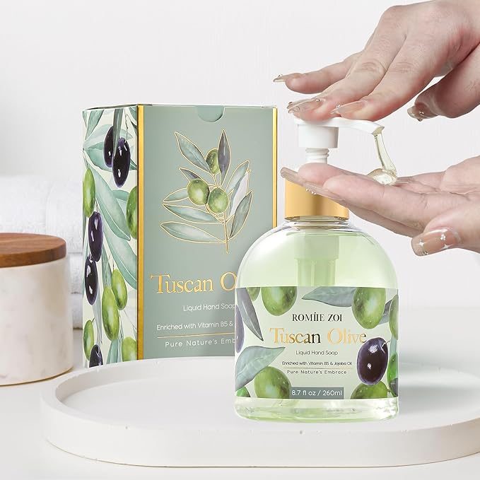 Liquid Hand Soap with Gift Box - Olive - 260ml/ 8.7 fl.oz
