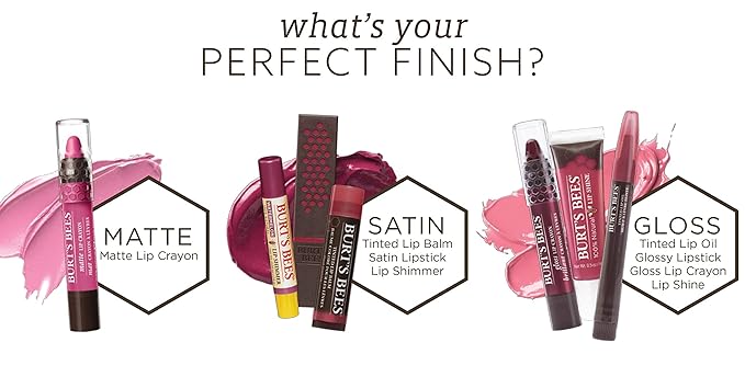 Burt's Bees 100% Natural Tinted Lip Balm, Sweet Violet with Shea Butter & Botanical Waxes - 1 Tube-VivaGrace Women