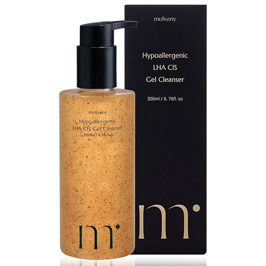 LHA CIS Gel Cleanser - Low pH Korean Facial Wash Skincare for Pore Shrinking, Face Moisturizing, Makeup, Whitehead & Blackhead Remover - 6.76 fl. oz-VivaGrace Women