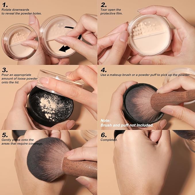YOUNG VISION Flawless Finish Loose Powder - Translucent Setting Powder, Blurs Fine Lines & Imperfections, Lightweight, Long-Lasting, Suitable for All Skin Types, Makeup Essential…-VivaGrace Women
