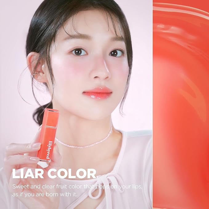 lilybyred Bloody Liar Coating Tint | Korean Glossy Lip Stain, Vivid & Juicy Color, Syrupy Shine, Moisturizing, Long-Lasting & Smudge-Proof, Non-Sticky, Lightweight, 0.14 oz. (20 Something Cherry)-VivaGrace Women