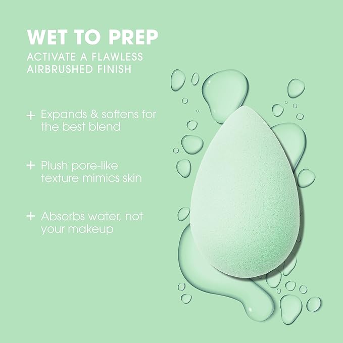Beautyblender® | Mint Beauty Blender Makeup Sponge, Super-Soft Foam Easily Blends Foundations, Powders & Creams, Made in USA, Reusable, Washable, Streak Free Application, Vegan, Cruelty Free-VivaGrace Women
