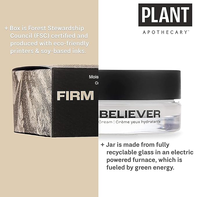 Firm Believer: 30ml Under Eye Cream with Vitamin C - Puffiness, Dark Circles, Eye Bags, Fine Lines and Wrinkles Reducer - Anti-Aging Eye Creams and Skin Care for Men and Women-VivaGrace Women