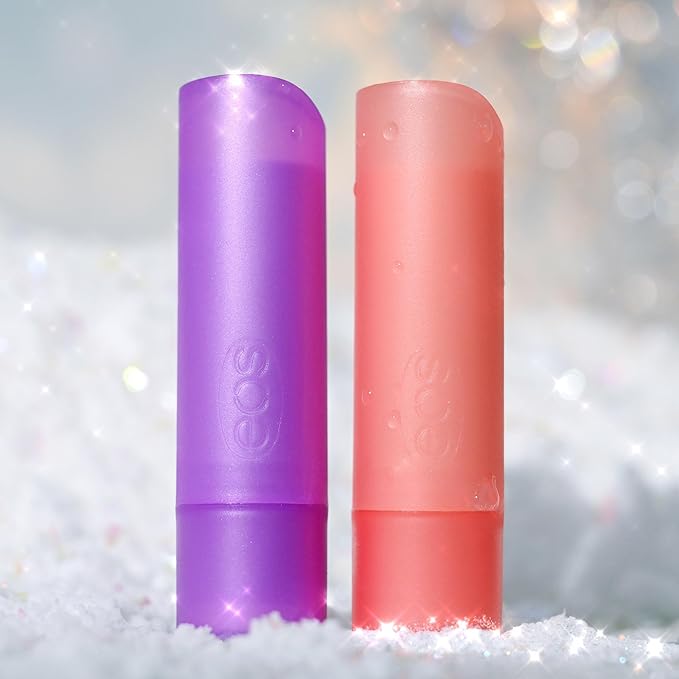 eos Holiday Lip Balm Gift- Cranberry Joy & Merry Berry, Stocking Stuffers, All-Day Moisture Lip Care, 0.14 oz, 2-Pack-VivaGrace Women