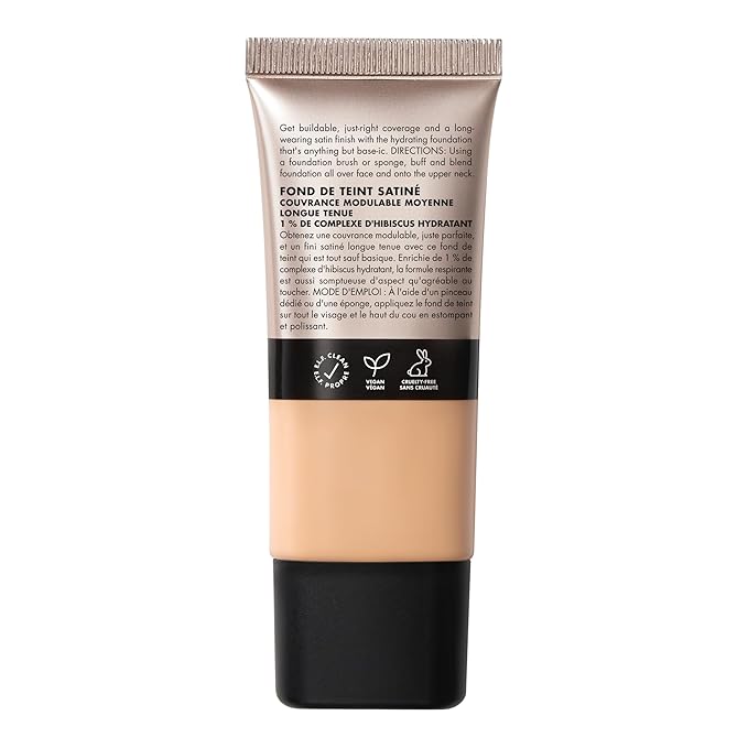 e.l.f. Soft Glam Foundation, Medium Coverage, Long-Lasting & Buildable Foundation For A Smooth, Satin Finish, Vegan & Cruelty-Free, 23 Light Cool-VivaGrace Women