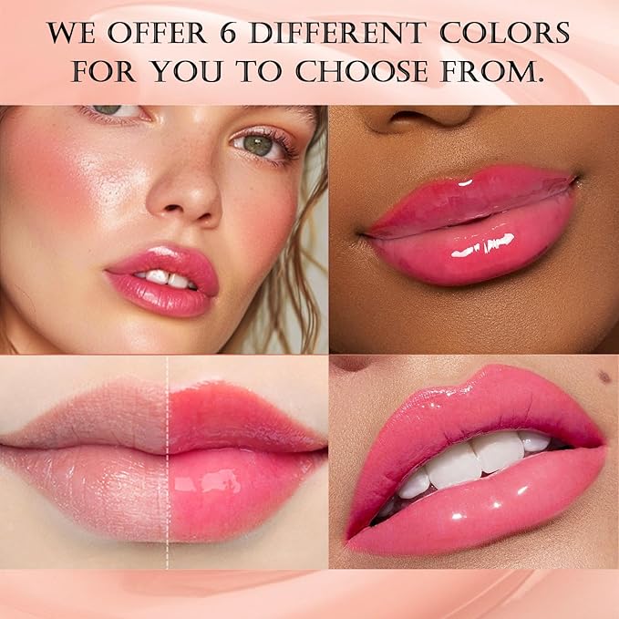 DAGEDA Tinted Lip Balm, Moisturizing Magic Color Changing Lipstick, Soothing Hydrating Lip Balm Tinted, Glossy Lip Plump Gloss Butter Balm, Lightweight, Non-Greasy, 02-VivaGrace Women